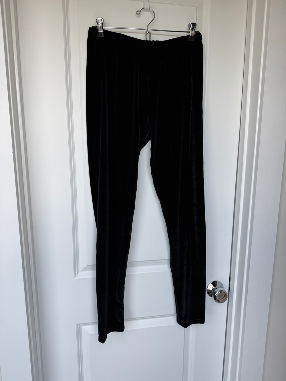 Black Velvet Leggings